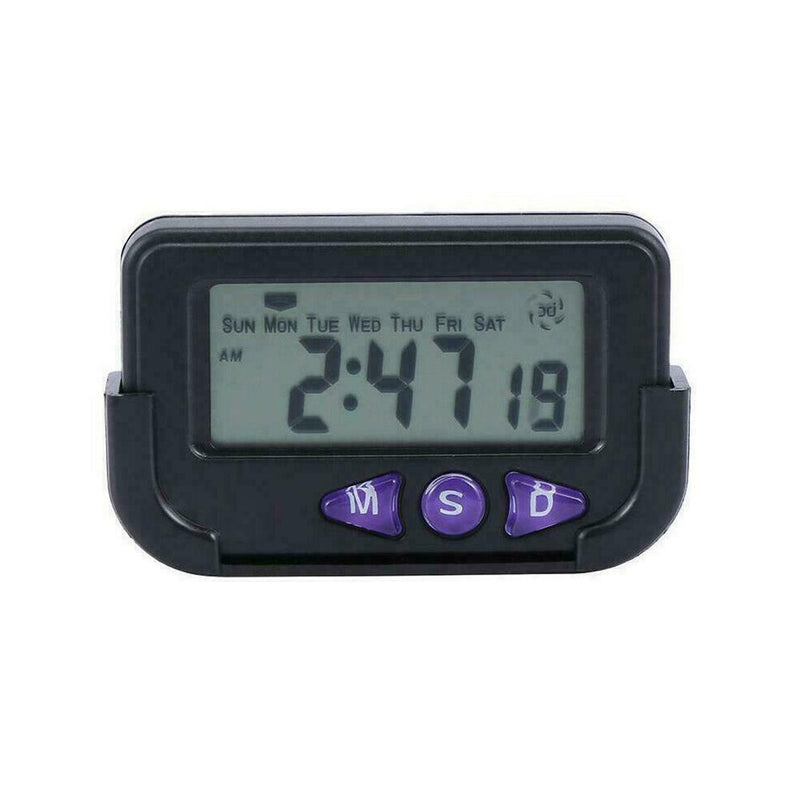 Travel Alarm Clock Small Electronic Plastic Automotive Display Stopwatch N E6B4