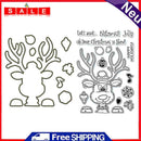 DIY Transparent Silicone Seal Christmas Elk Deer Cutting The Scrapbook Embossing