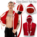 Xmas Shawl Vest Cap Santa Claus Cape Leichte Samt-Anziehkleidung.