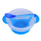 3pcs Baby Cutlery Sets Drop Resistance Suction Cup Bowl Spoon Kit (Blue Newly