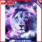 DIY Digital Oil Painting By Numbers Lion Color Drawing Frameless Hand Painted