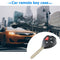 2006-2010 Black Car Remote Key Case 4 Buttons Key Shell Replacement for Corolla