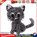 Alloy Crystal Cute Cat Brooches Clothing Pin Party Garment Accessories Newly