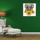 5D DIY Partial Special Shaped Drill Diamond Painting Elephant Craft (HB248)