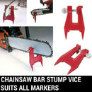 Stump Vise Professional Chainsaw Saw Chain Sharpening Filing Tool Clamp Bar K7O0