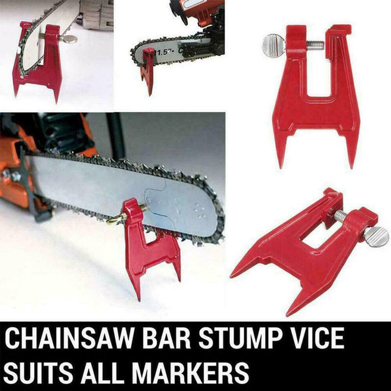 Stump Vise Professional Chainsaw Saw Chain Sharpening Filing Tool Clamp Bar K7O0