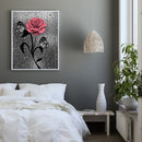 Flower Butterflies Canvas Painted Oil Paint By Numbers Modern Bedroom Wall Art