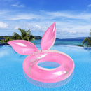 Kids Swimming Ring Cute Rabbit Ears Modeling Reusable Thickening Ring (A)