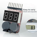 Meter Tester RC Voltage Display Battery Low Lipo Battery Monitor Alarm Buzzer