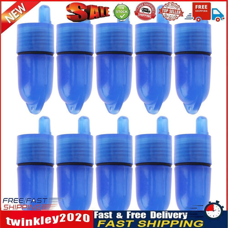 10pcs Fishing Rod Tip LED Lights for Twin Bell Electric Bite Alarm (Blue) Newly