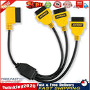 AUTOOL OBD2 Y Splitter Cable 50cm 1 to 3 Converter Adapter Extension Cord Newly