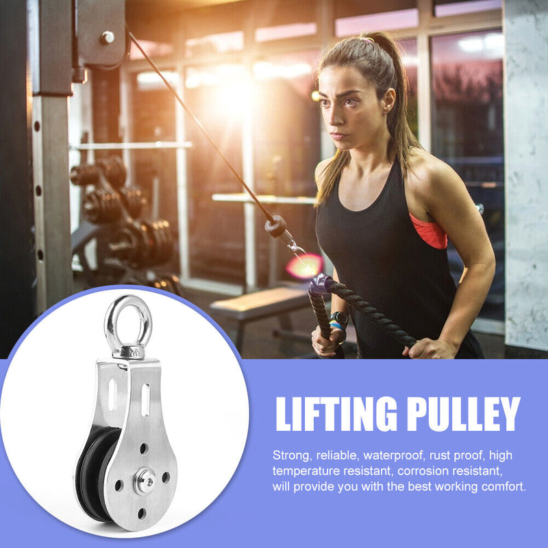 Steel Fitness Pulley Wheel Heavy Lifting Strength Training Gym Equipment Newly