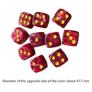 10pcs 16mm Dices Cube Round Corner 6 Sided Party Board Game Playing Games Dic
