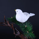 1/2PC Decorative Pigeons Artificial Feather Mini White Birds Birds Craft Foam,