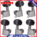 6pcs 3R 3L Guitar Tuning Pegs Enclosed Locking Tuners Closed Knob Machine Heads