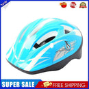 Children Riding Helmet Anti Drop Cartoon Sports Bicycle Helmet (Light Blue)