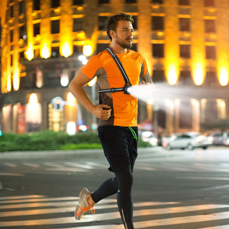 Night Running Lights Waterproof Running Vest Gear for Walking Running Camping