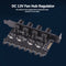 DC 12V Fan Hub Regulator 8 Way SATA/3Pin Speed Controller for PC Computer Case