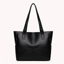 Fashion Ladies Large Capacity Commuter Handbag Solid Leather Shoulder Bag Totes