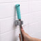 Self-Adhesive Wall Mounted Mop Clip Holder Seamless Hanging Bracket (Gray) Newly