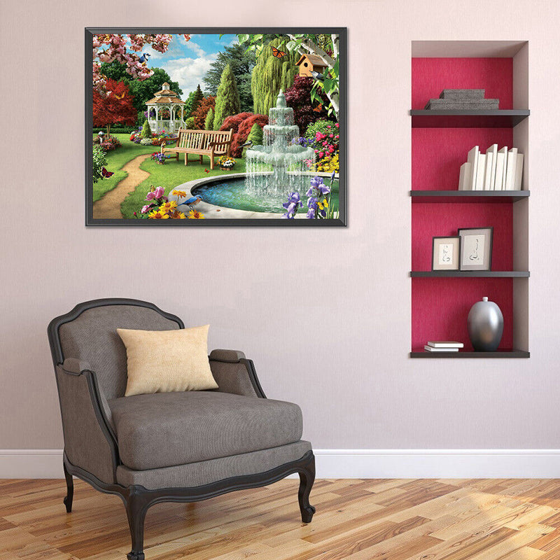 Handicraft Full Square Drill Diamond Scenery Painting Home Decoration Art C