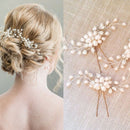 Handmade Wedding Party Floral Shape Bride Headdress Hair Fork Hairpins