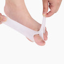 1 Pair Thumb Valgus Toe Separators Hallux Bunion Adjuster Corrector (White)
