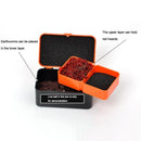 Double Layer Fishing Live Bait Box w/ Rope Earthworm Red Worms Storage Case