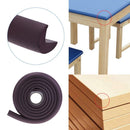 2m Baby Safety Desk Edge Corner Cushion Guard Strip Softener Bumper(Coffee)