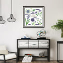 Partial Embroidery Blue Flower Cross Stitch Kits 14CT Stamped DIY Canvas Crafts