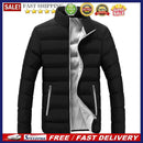 Winter Jacket Men Stand Collar Jackets Cotton Padded Coats Male Casual Outerwear