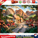 5D DIY Diamond Painting House Full Drill Picture Embroidery Mosaic (1480) Newly