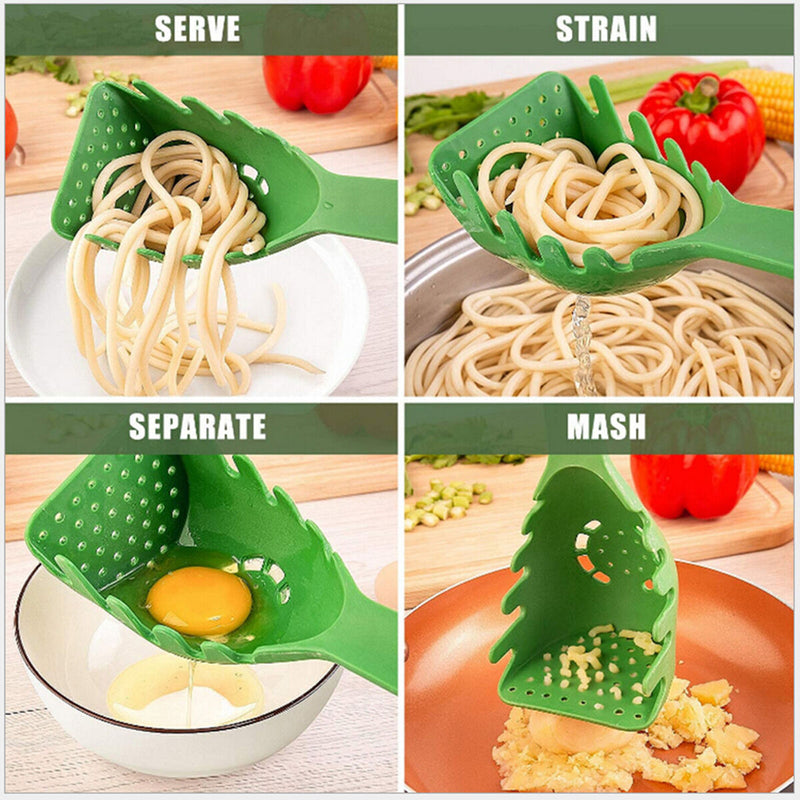 8 in 1 Versatile Kitchen Spatula Set, Spoon Colander Cooking Gadget for Cut Mash