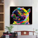 Painted Pug Oil Paint By Numbers DIY Canvas Wall Art Picture Craft Home Dec