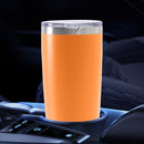Thermal Car Mug Cup Stainless Coffee Vacuum Insulated Water Bottle (Orange)
