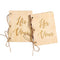 Wood Photography Props Marriage Vows Booklets Wedding Decoration Her & His Vows