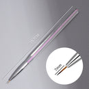 Nail Brush Manicure Gel Brush Transparent Aurora Macaron for Nail Art (A) Newly