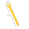 10pcs Durable Self Adhesive Cable Fastener Tape Wire Loops Strap (Yellow)