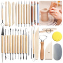 32pcs/set wood DIY Pottery Clay Tool Ceramic Tool Carving Cutter Graver Needle