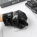 Drive Waterproof Thicken Full Finger PU Leather Gloves Touch Screen Gloves