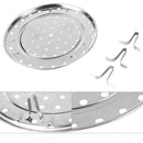 Set of 3 Stainless Steel Kitchen Steam Steaming Steamer Food Fish Rack Stand
