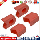 1 Pair Bicycle Crank Covers Silicone Crankset Protector Arm Sleeve (Red)