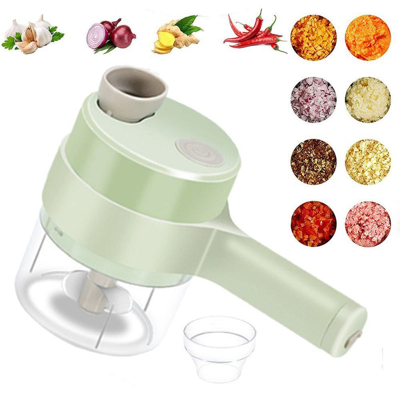 Wireless Food Processor 2 in 1 Electric Vegetable Cutter Set Vegetable Chopper