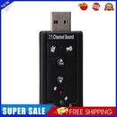 USB External 7.1 Channel CH Virtual Audio Sound Card Adapter PC