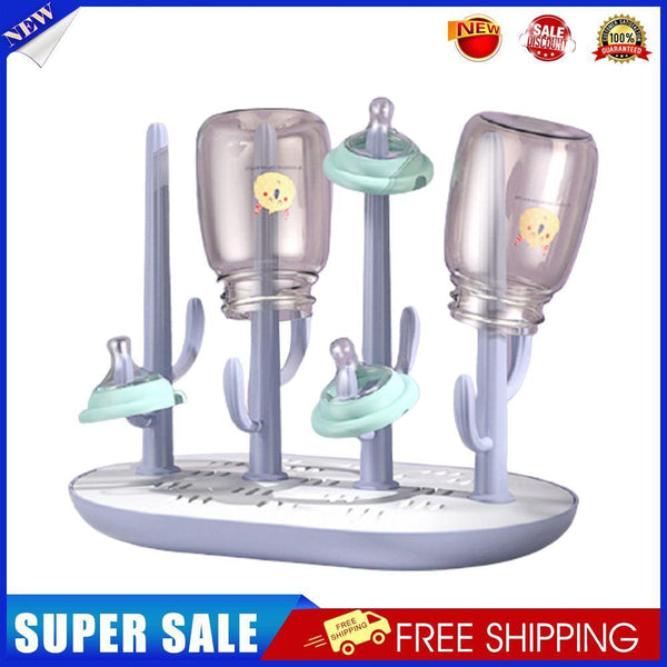 Milk Bottle Drain Rack Drying Stand Infant Milk Jar Washing Drying (Purple)