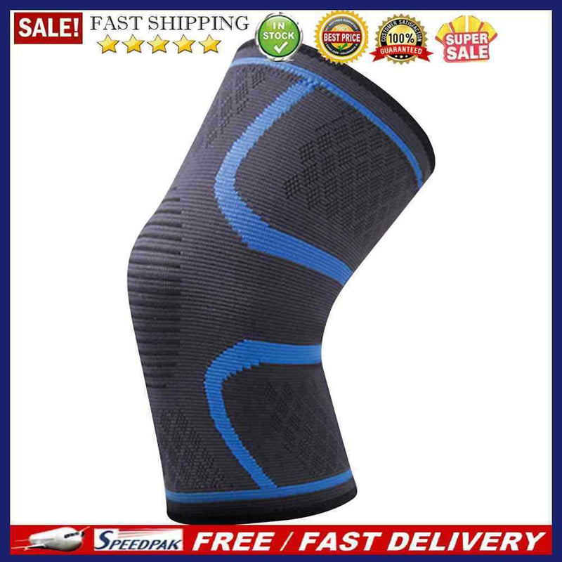 Elastic Fitness Compression Knee Protective Strap Knitted Nylon Calf Pad Slee