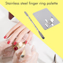 Nail Art Palette Stainless Steel Makeup Cosmetic Color Mixing Palette (S)