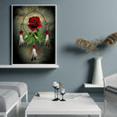 Rose Dreamcatcher Full Round Drill Mosaic Art Picture of Rhinestone Decoration