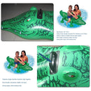 Crocodile Water Ride Toys Summer Pool Beach Floating Inflatable Alligator Seat