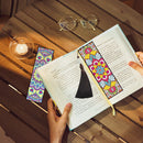 2pcs DIY Diamond Painting Leather Bookmark Mandala Tassel Crafts (FQY046)